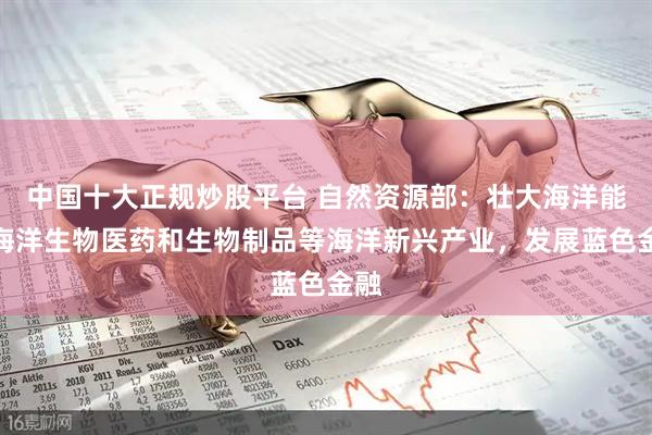 中国十大正规炒股平台 自然资源部：壮大海洋能、海洋生物医药和生物制品等海洋新兴产业，发展蓝色金融